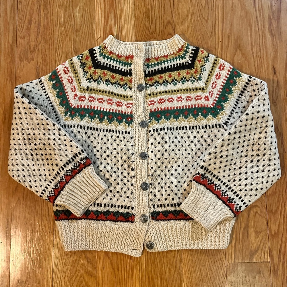 vintage Fair Isle Wool Sweater